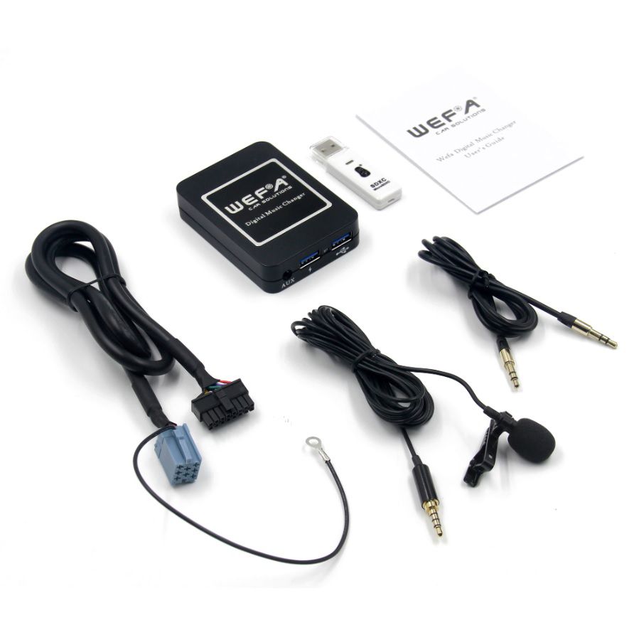 Bluetooth 8 pin adapter telefon kihangosításhoz és zene lejátszáshoz Volkswagen, Seat, Audi, Skoda Mini ISO