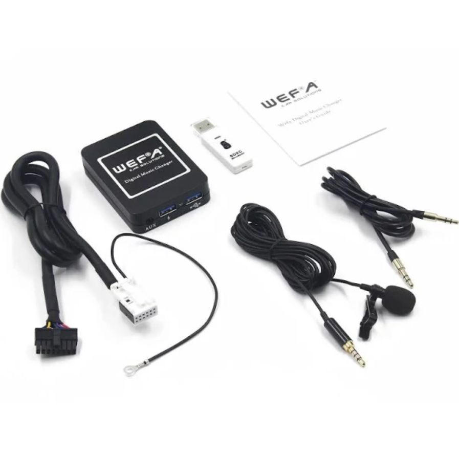 Bluetooth 12 pin adapter telefon kihangosításhoz és zene lejátszáshoz VW Seat Skoda Audi RNS-E 
